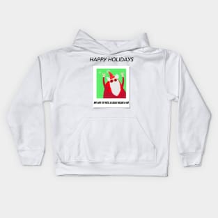 Santa Claus Christmas funny quote Holiday stocking stuffer Gift Kids Hoodie